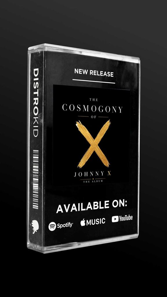 Campaign concept mockup for The Cosmogony of Johnny X