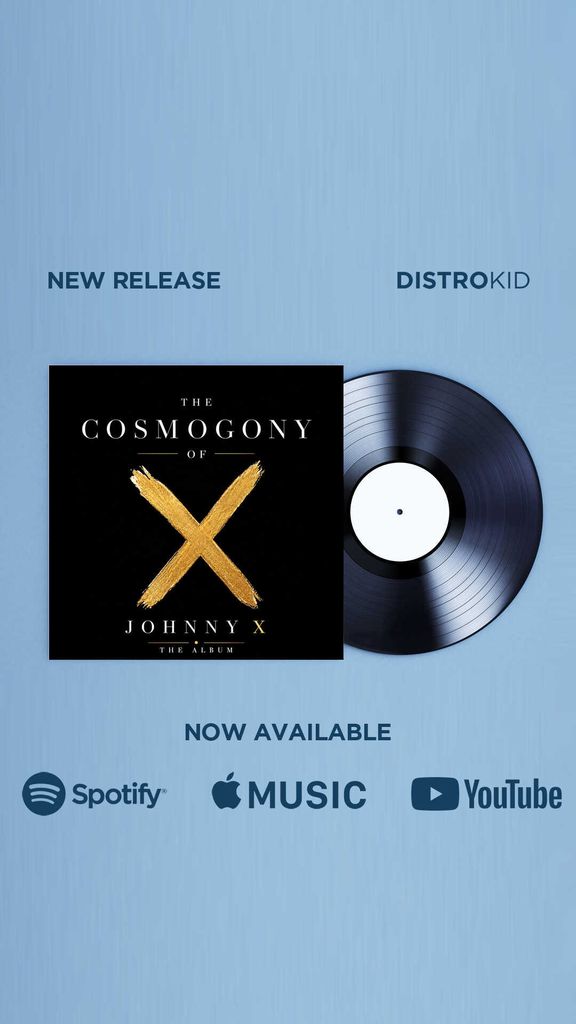 Campaign concept mockup for The Cosmogony of Johnny X