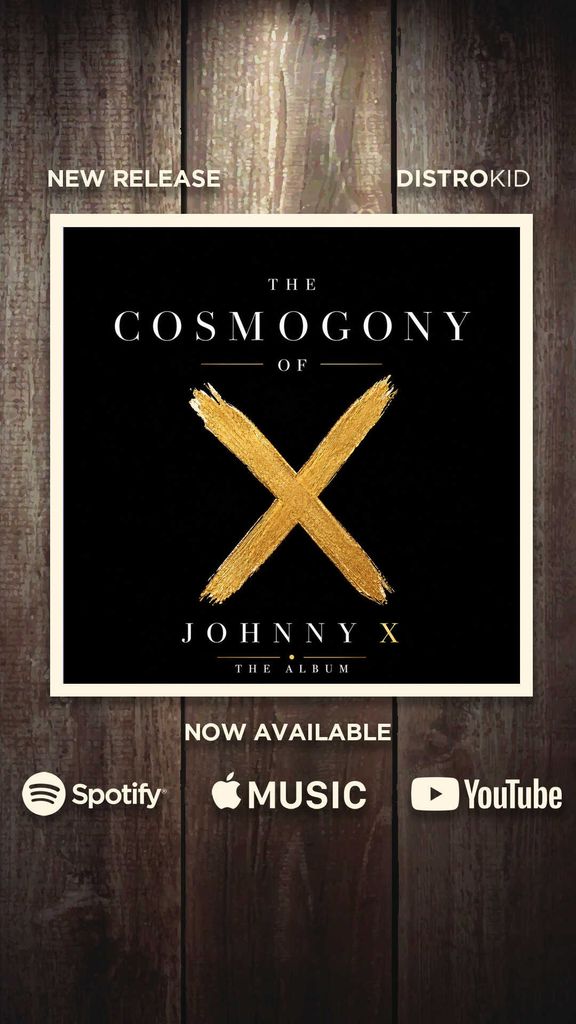 Campaign concept mockup for The Cosmogony of Johnny X